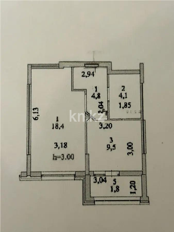Продажа 1-комнатной квартиры, 36.8 м² в Астане