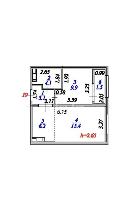 Продажа 1-комнатной квартиры, 41 м², ул. Е-509, дом  9 в Астане