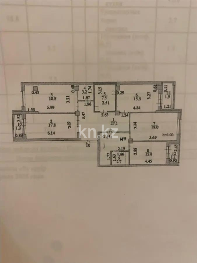 Продажа 4-комнатной квартиры, 128.7 м² в Астане