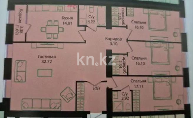 Продажа 4-комнатной квартиры, 130 м² в Астане - фото 8