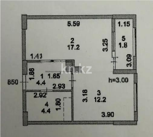 Продажа 1-комнатной квартиры, 40 м² в Астане