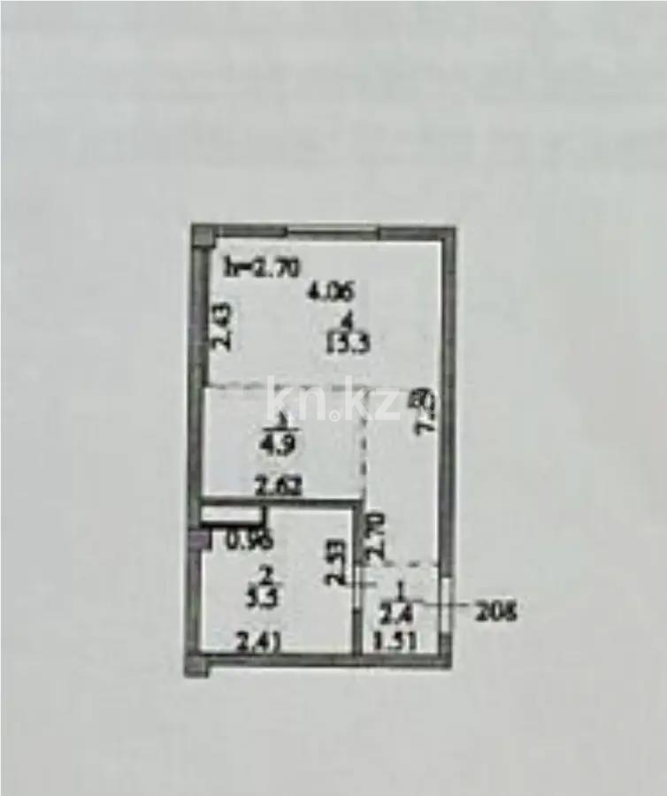 Продажа 1-комнатной квартиры, 28 м², ул. Омарова, дом  23 в Астане