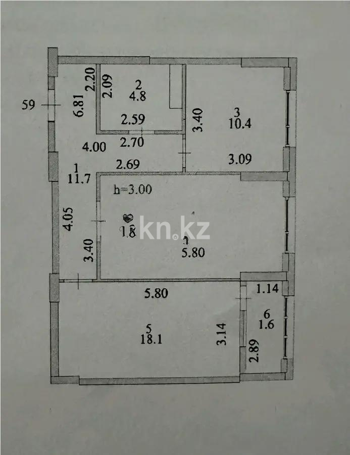Продажа 2-комнатной квартиры, 65 м² в Астане - фото 3