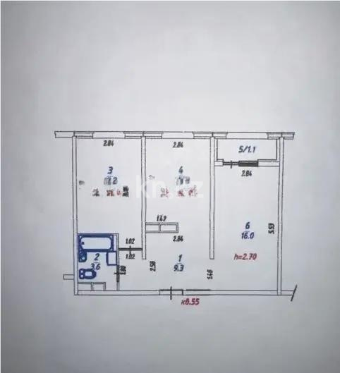 Продажа 2-комнатной квартиры, 55 м², пр. Райымбека, дом  590/1 в Алматы - фото 6
