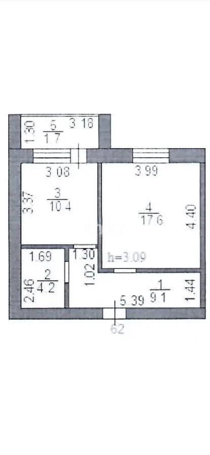 Продажа 1-комнатной квартиры, 43 м², ул. Муканова, дом  49/10 в Караганде - фото 5