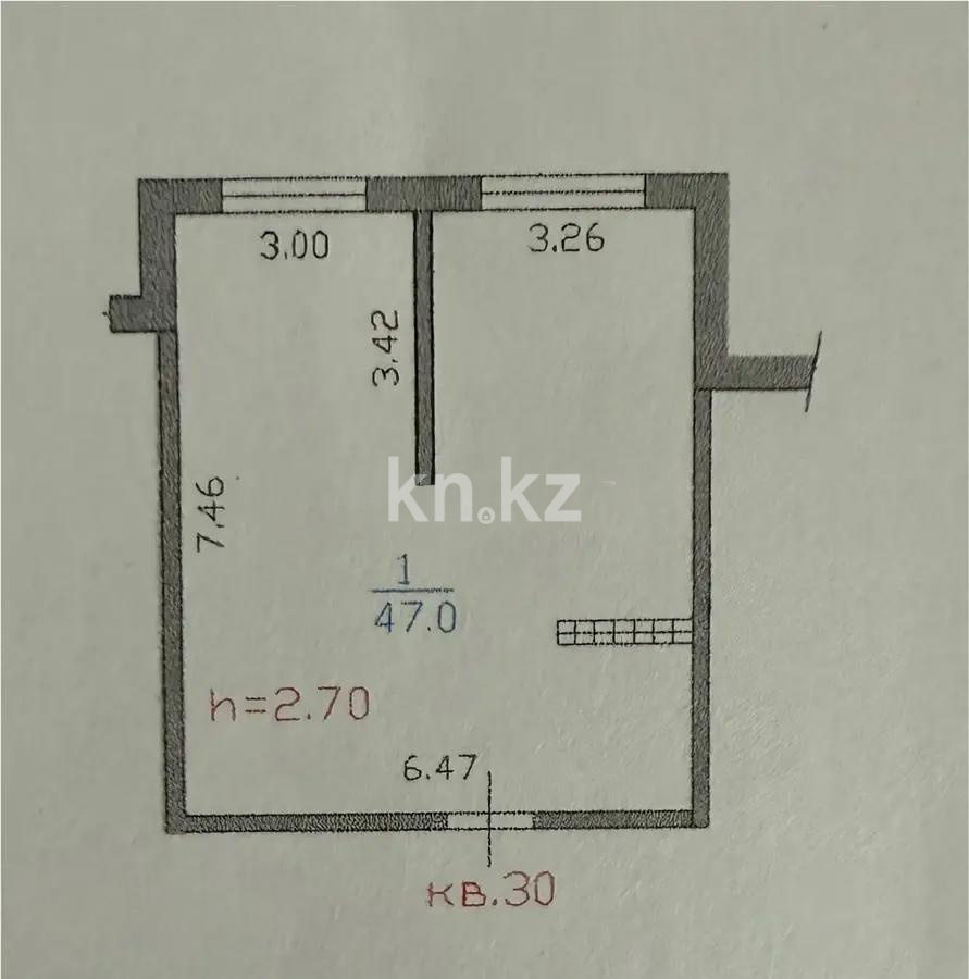 Продажа 1-комнатной квартиры, 47 м², мкр-н Шугыла, дом  340/39 в Алматы - фото 3