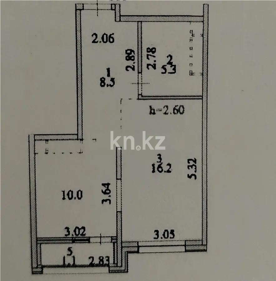 Продажа 1-комнатной квартиры, 42 м² в Астане