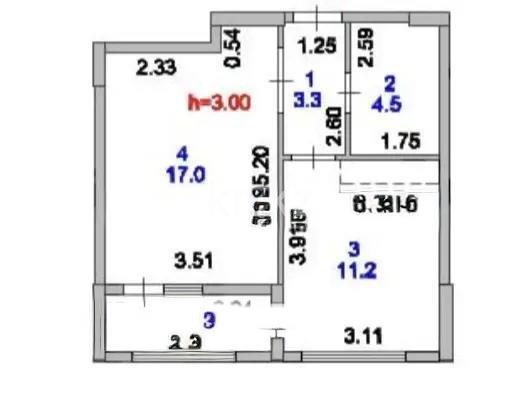 Продажа 1-комнатной квартиры, 38 м² в Астане