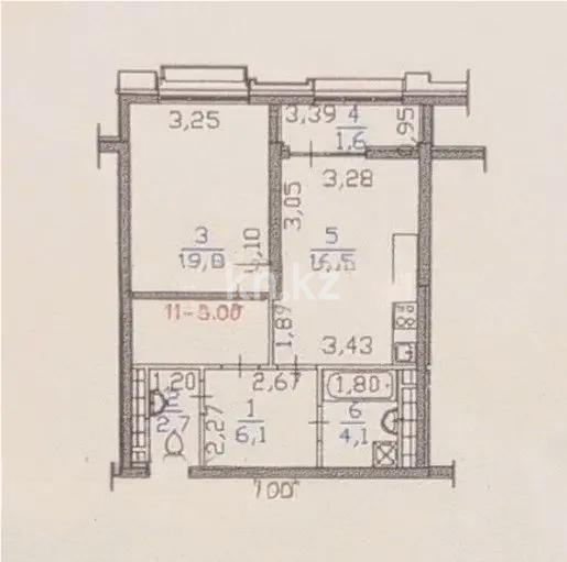 Продажа 1-комнатной квартиры, 51 м², пр. Абая, дом  118 в Алматы - фото 2