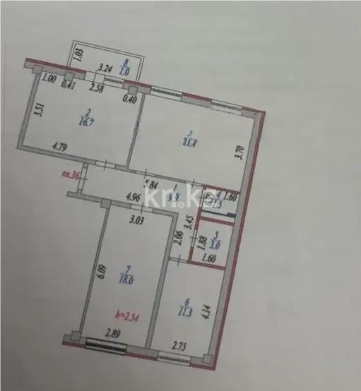 Продажа 4-комнатной квартиры, 84 м², пр. Тлендиева, дом  44/1 в Астане - фото 7