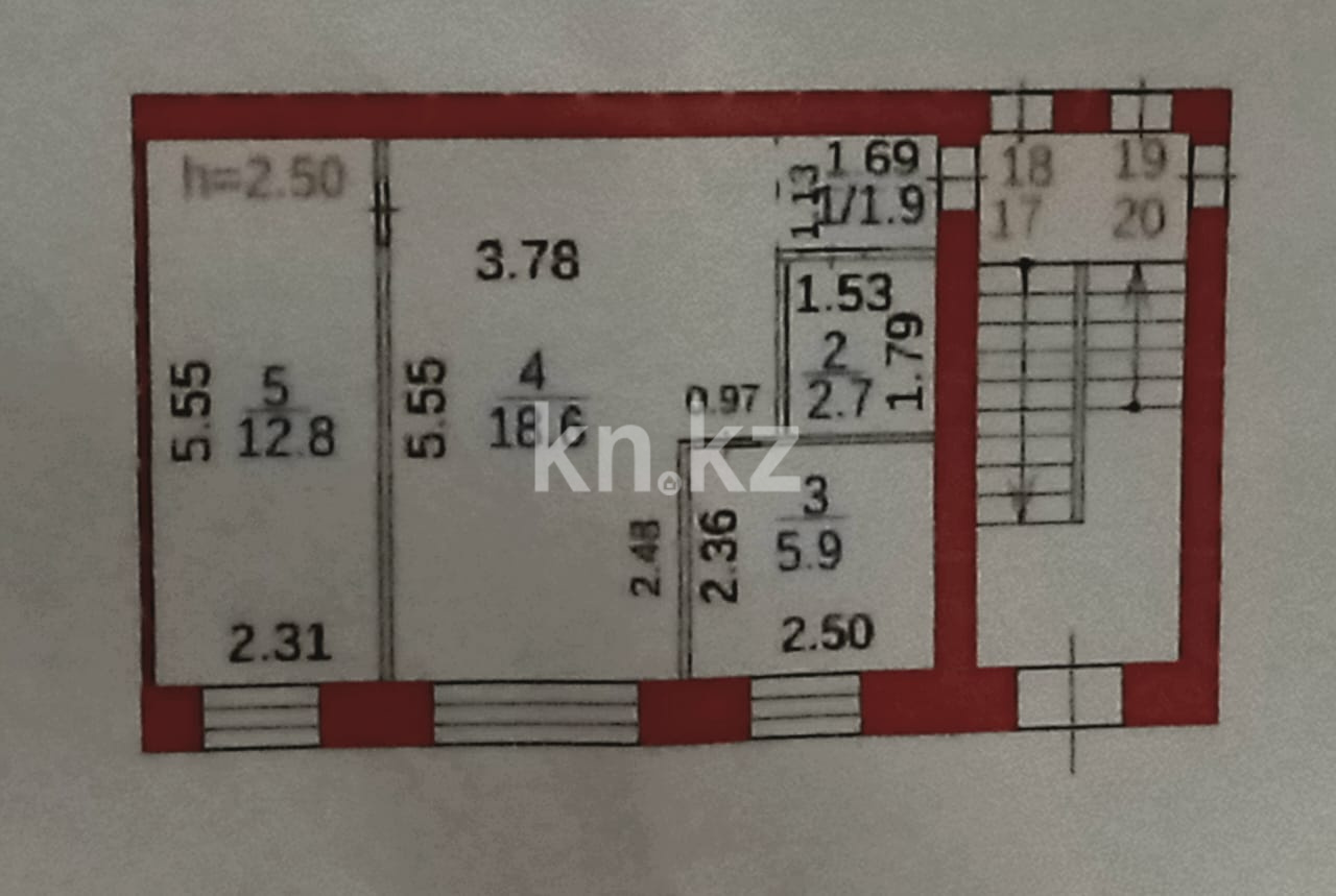 Продажа 2-комнатной квартиры, 42 м² в Караганде - фото 12