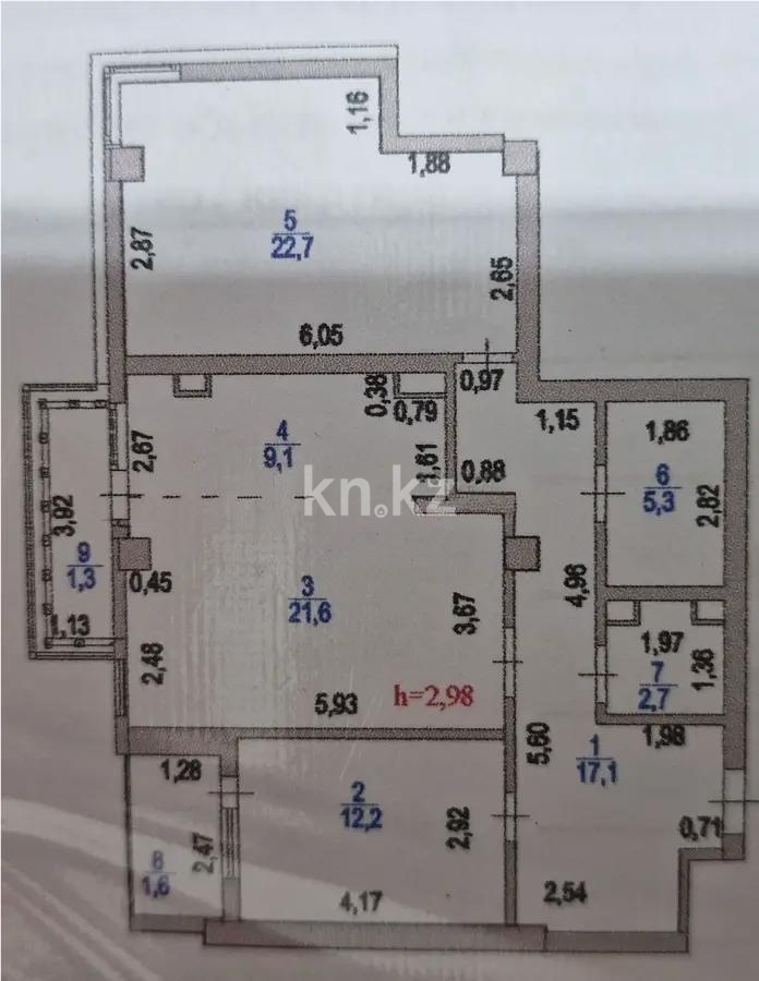 Продажа 3-комнатной квартиры, 90.7 м² в Астане - фото 5