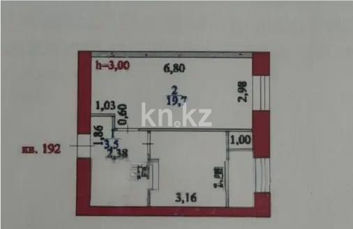 Продажа 1-комнатной квартиры, 39 м² в Астане