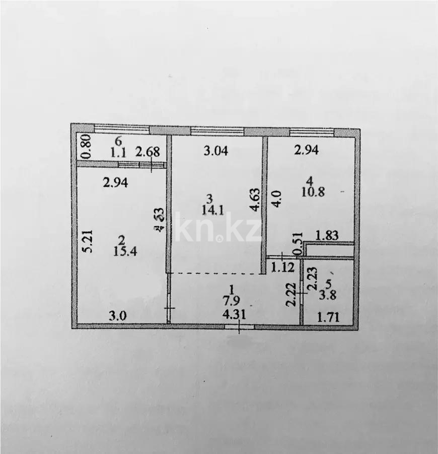 Продажа 2-комнатной квартиры, 55 м², ул. А-108, дом  28 в Астане - фото 6