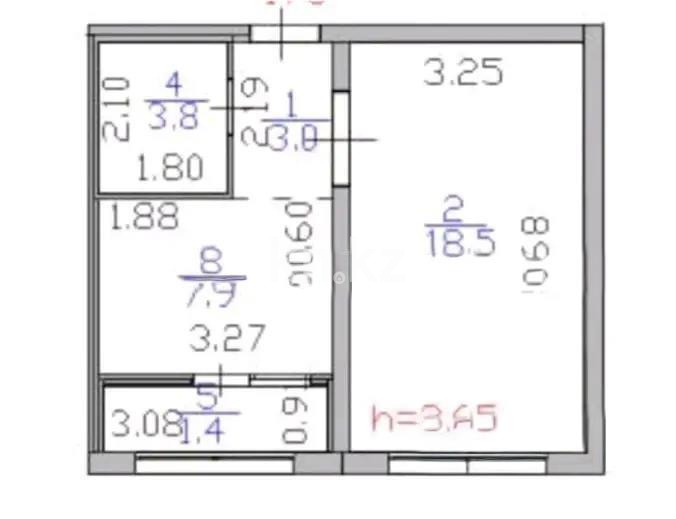 Продажа 1-комнатной квартиры, 35 м² в Астане