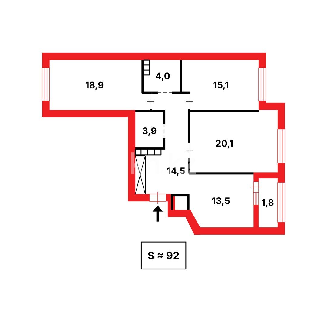 Продажа 3-комнатной квартиры, 92 м² в Астане - фото 2