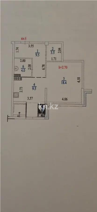 Продажа 1-комнатной квартиры, 47.2 м² в Алматы