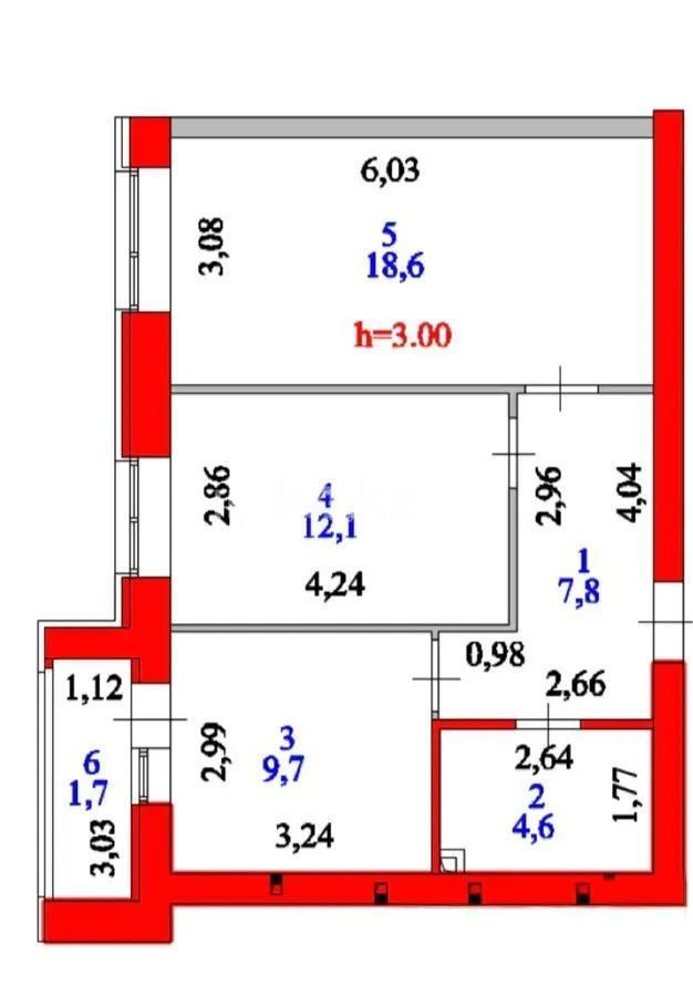 Продажа 2-комнатной квартиры, 55 м² в Астане - фото 6