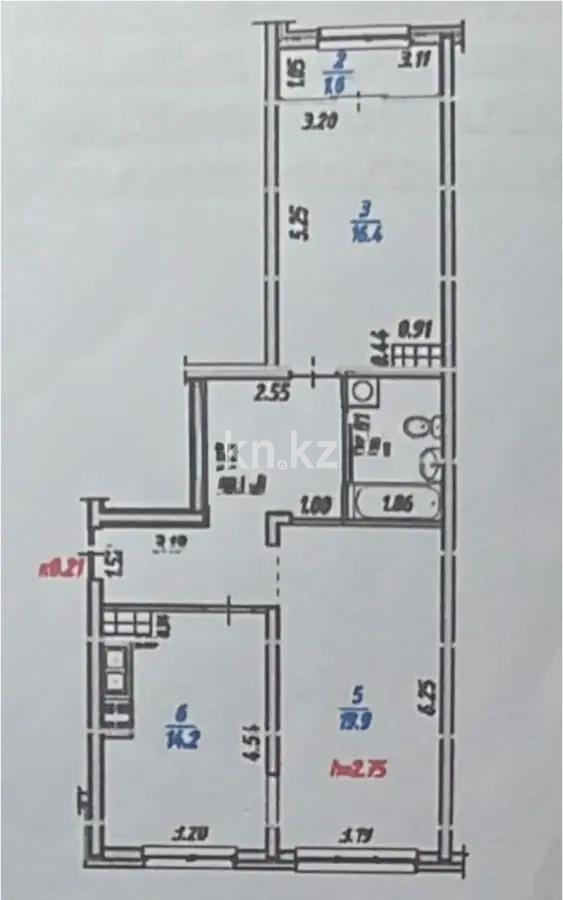 Продажа 2-комнатной квартиры, 70 м², мкр-н Кайрат, дом  303/4 в Алматы - фото 7