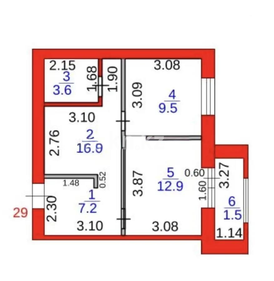 Продажа 2-комнатной квартиры, 44 м² в Караганде - фото 6