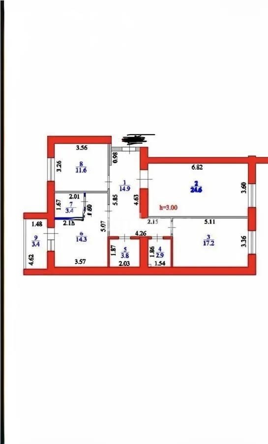 Продажа 3-комнатной квартиры, 96.1 м² в Астане - фото 6