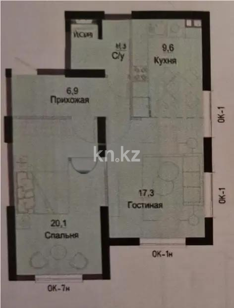 Продажа 2-комнатной квартиры, 59.5 м², ул. Утепова, дом  31 в Алматы - фото 2