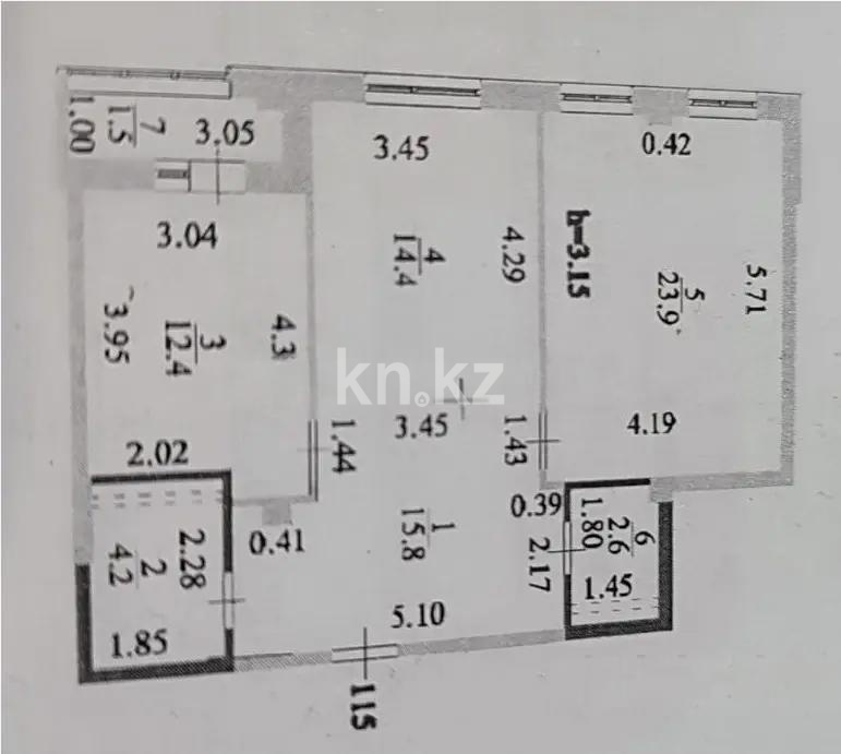 Продажа 2-комнатной квартиры, 75 м² в Астане - фото 10