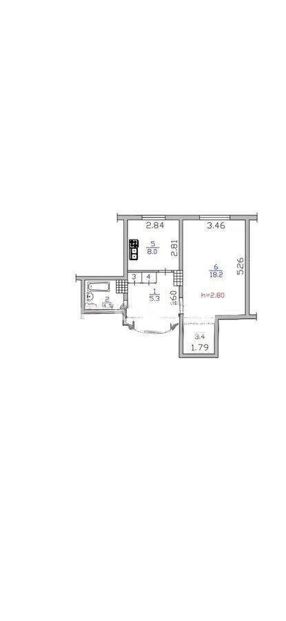 Продажа 1-комнатной квартиры, 40 м², ул. Сатпаева, дом  75 в Алматы - фото 4