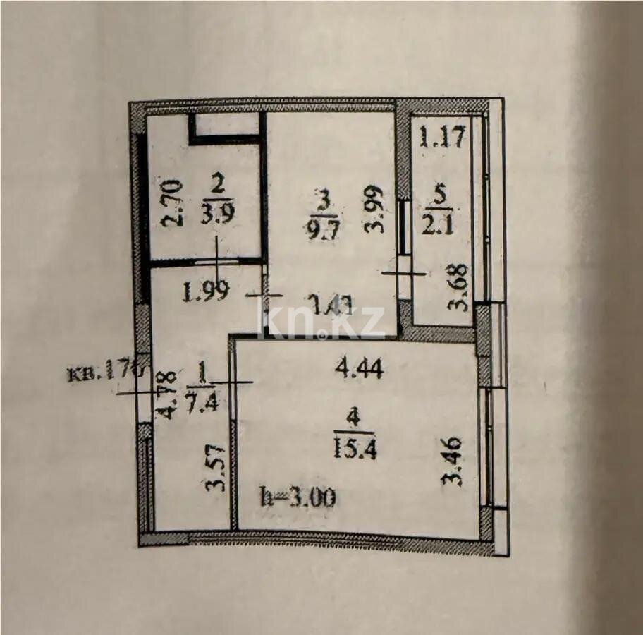Продажа 1-комнатной квартиры, 38.5 м² в Астане - фото 3