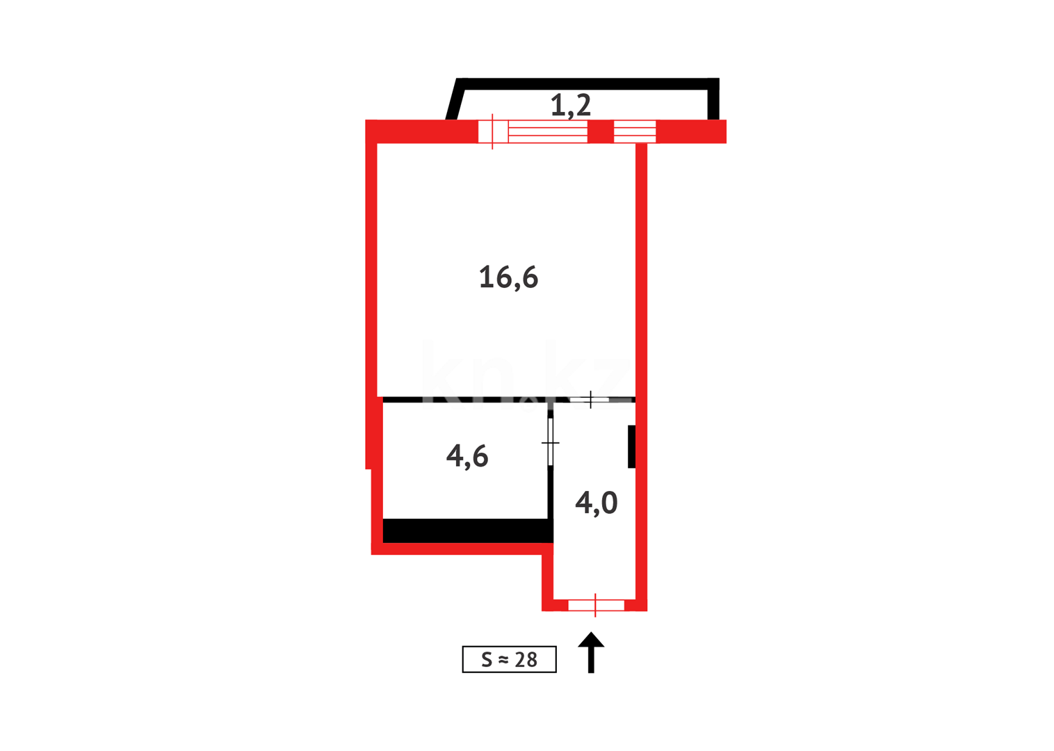 Продажа 1-комнатной квартиры, 27.5 м² в Астане - фото 8
