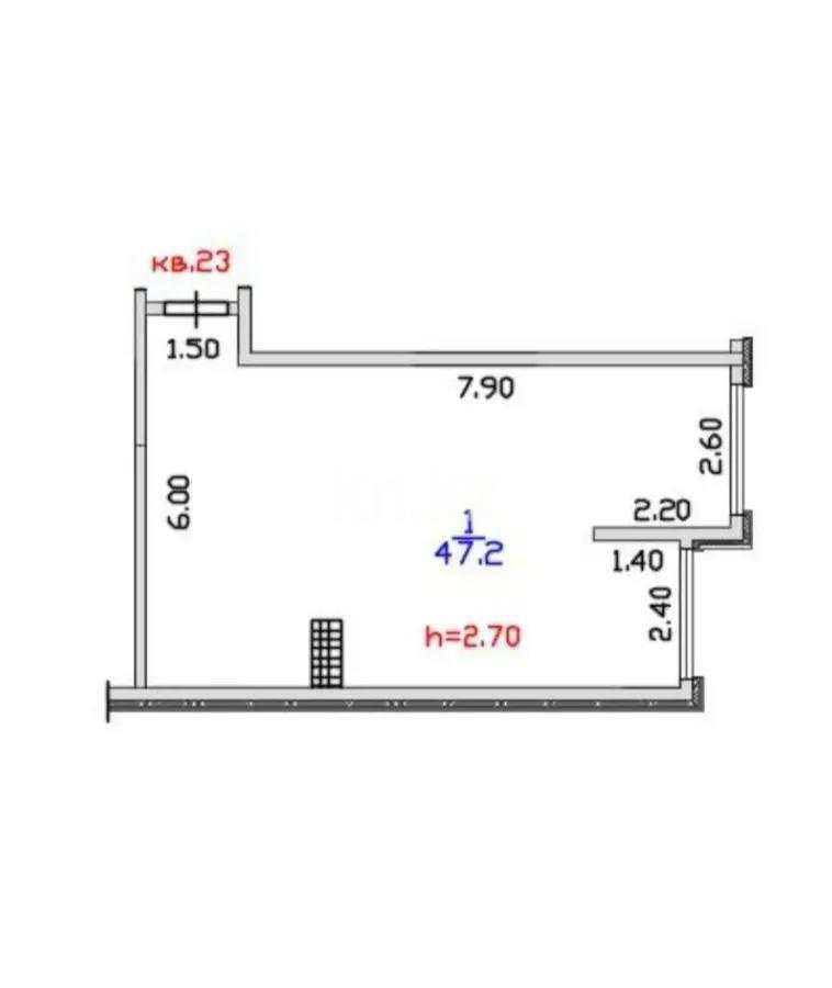 Продажа 2-комнатной квартиры, 48 м² в Алматы