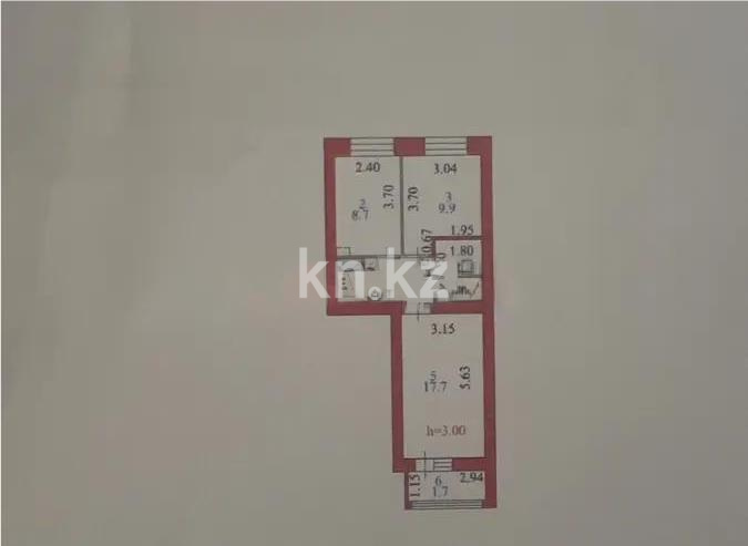 Продажа 2-комнатной квартиры, 48.5 м² в Астане