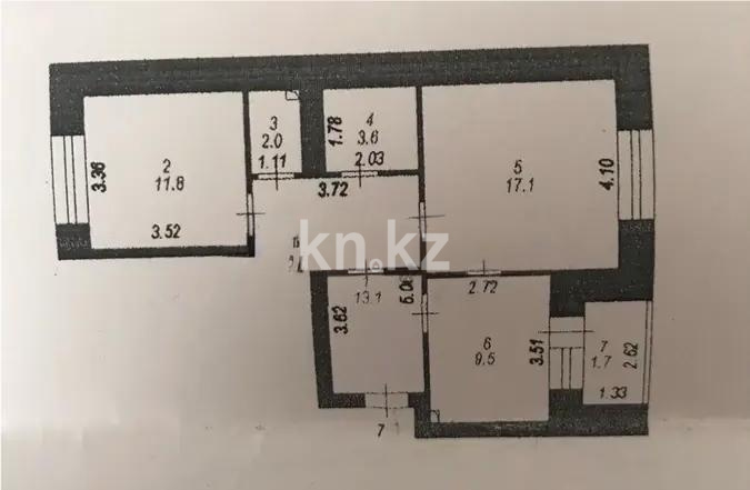 Продажа 3-комнатной квартиры, 60 м² в Астане - фото 7