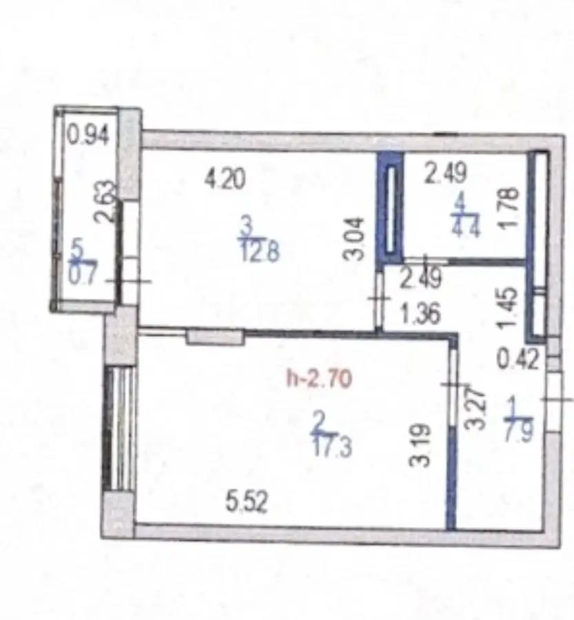 Продажа 1-комнатной квартиры, 43 м², ул. Онгарсыновой, дом  6 в Астане - фото 4