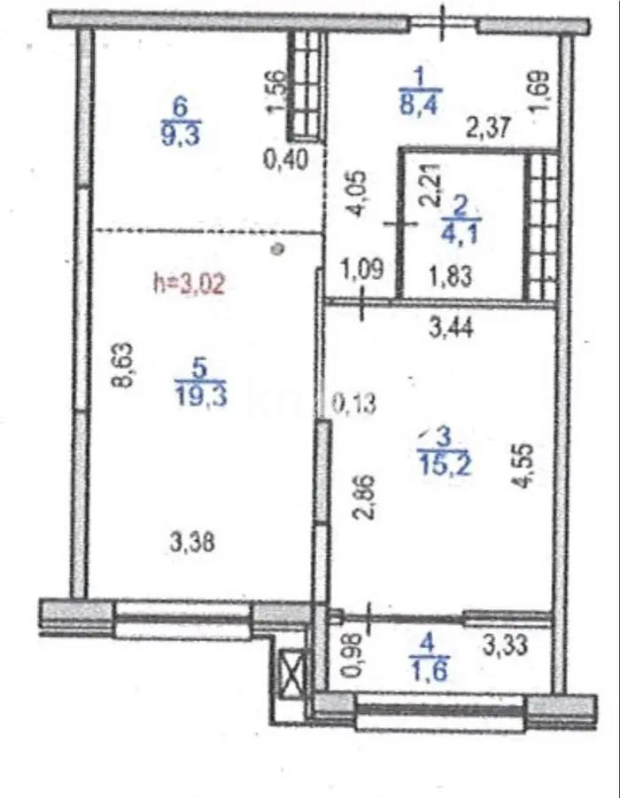Продажа 2-комнатной квартиры, 58 м², ул. Розыбакиева, дом  197/2 в Алматы