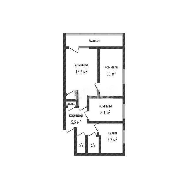 Продажа 3-комнатной квартиры, 51 м² в Костанае - фото 14