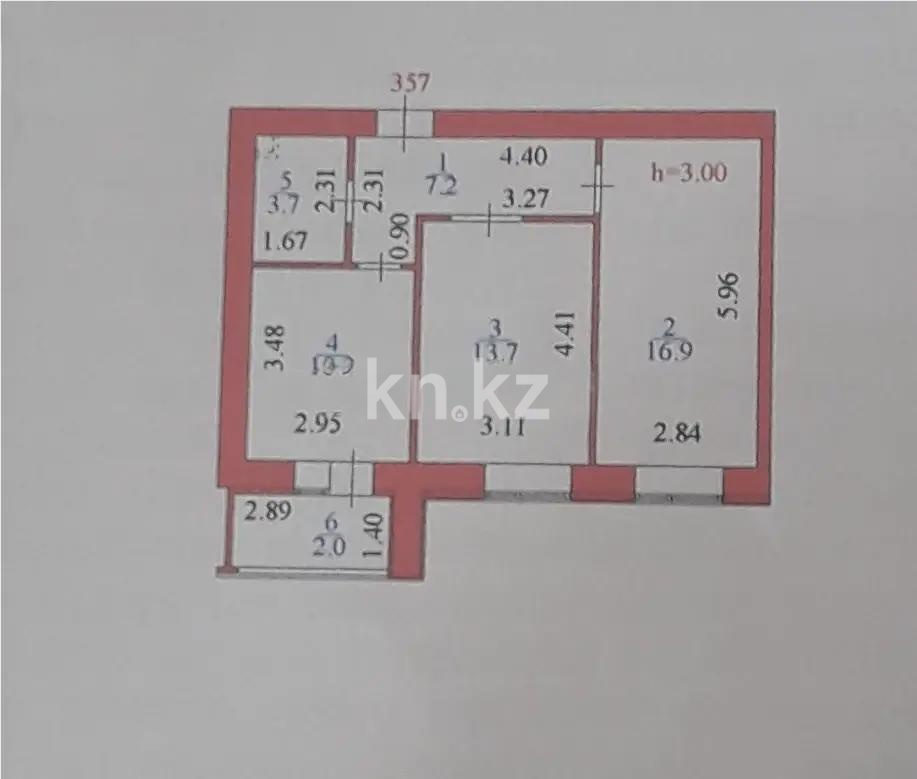 Продажа 2-комнатной квартиры, 54 м² в Астане - фото 4