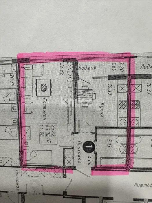 Продажа 1-комнатной квартиры, 45 м² в Астане