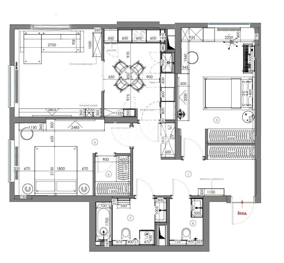 Продажа 3-комнатной квартиры, 82 м² в Алматы