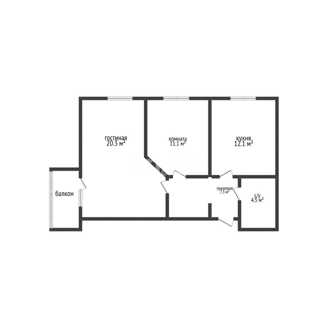 Продажа 2-комнатной квартиры, 56.6 м² в Костанае - фото 15