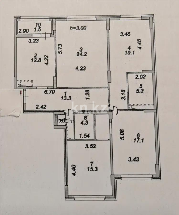 Продажа 4-комнатной квартиры, 114.8 м², пр. Туран, дом  39/2 стр в Астане - фото 3