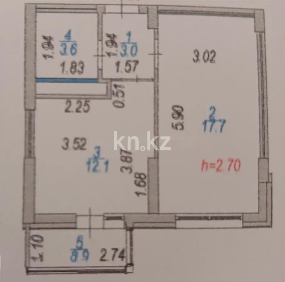 Продажа 1-комнатной квартиры, 37.3 м² в Астане - фото 4