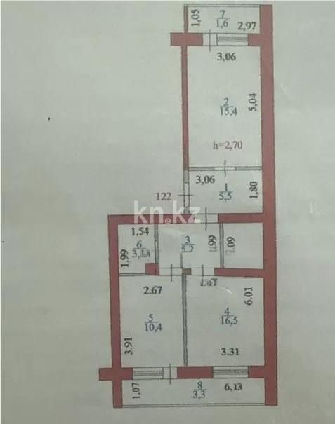 Продажа 2-комнатной квартиры, 61 м² в Астане - фото 6
