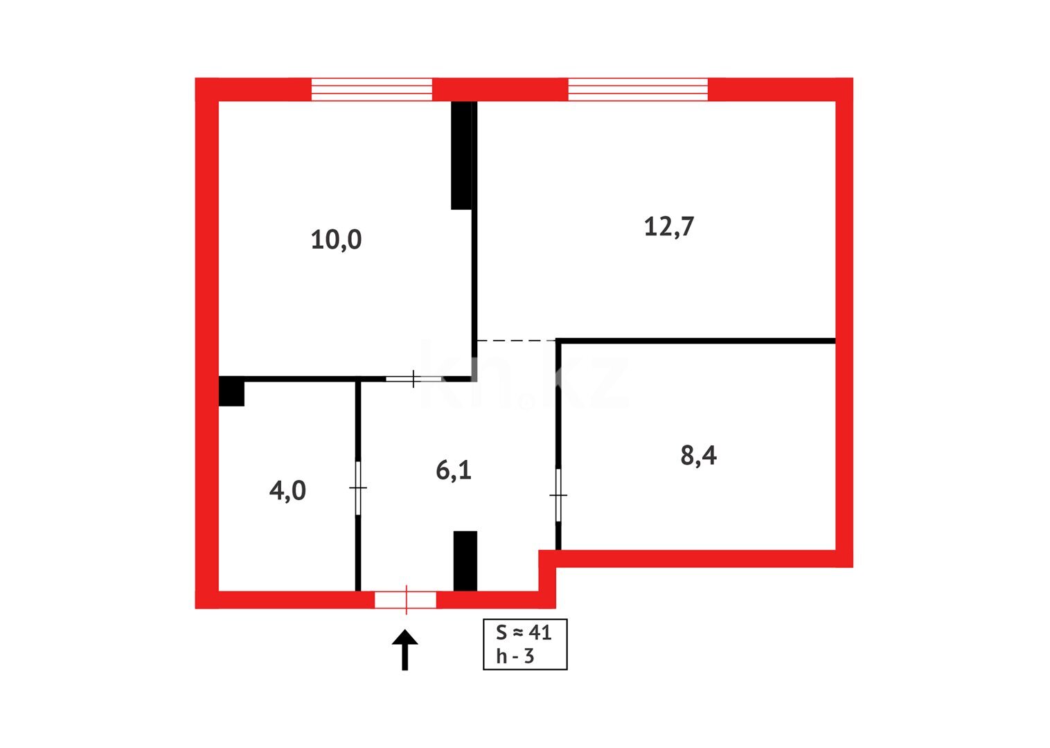 Продажа 2-комнатной квартиры, 41.2 м² в Астане - фото 12