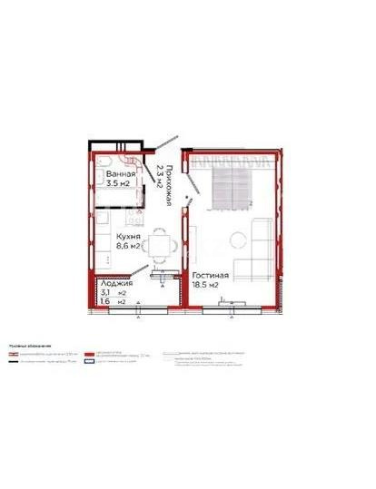 Продажа 1-комнатной квартиры, 35.5 м² в Астане