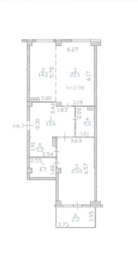 Продажа 3-комнатной квартиры, 87.8 м², ул. Сейдимбека, дом  110а в Алматы - фото 8