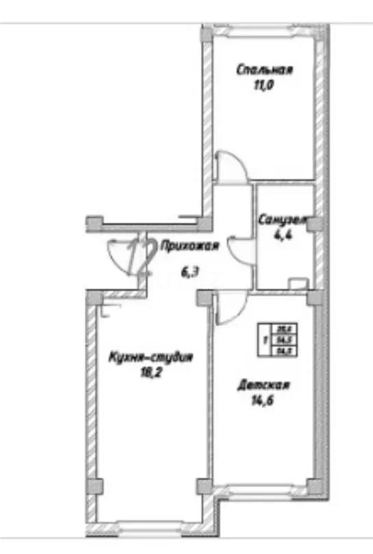 Продажа 3-комнатной квартиры, 54.5 м² в Алматы - фото 5
