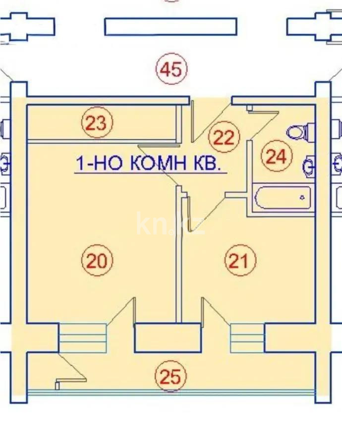 Продажа 1-комнатной квартиры, 35 м² в Астане