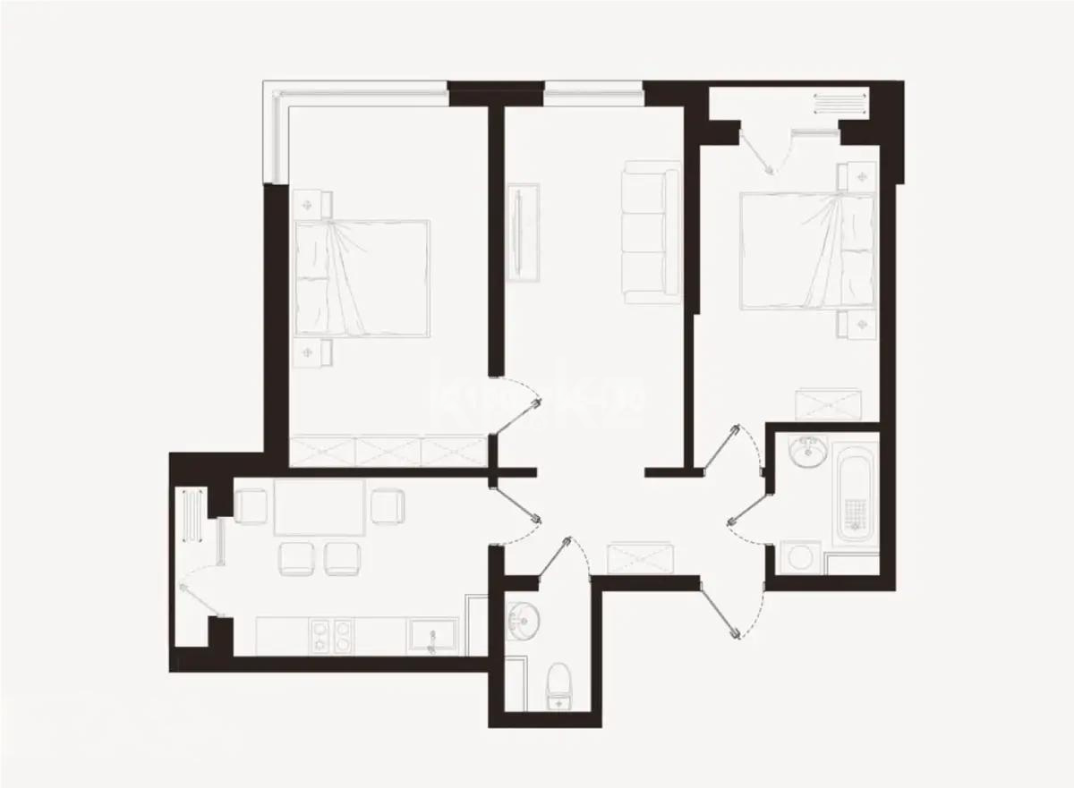 Продажа 3-комнатной квартиры, 69.86 м² в Алматы