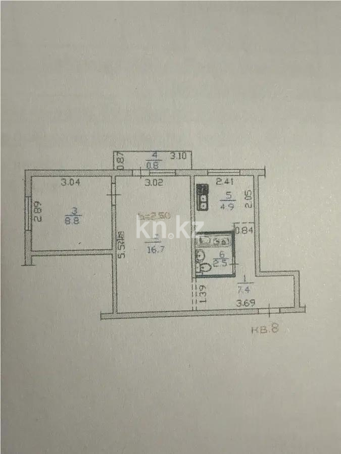 Продажа 2-комнатной квартиры, 42 м² в Алматы - фото 5